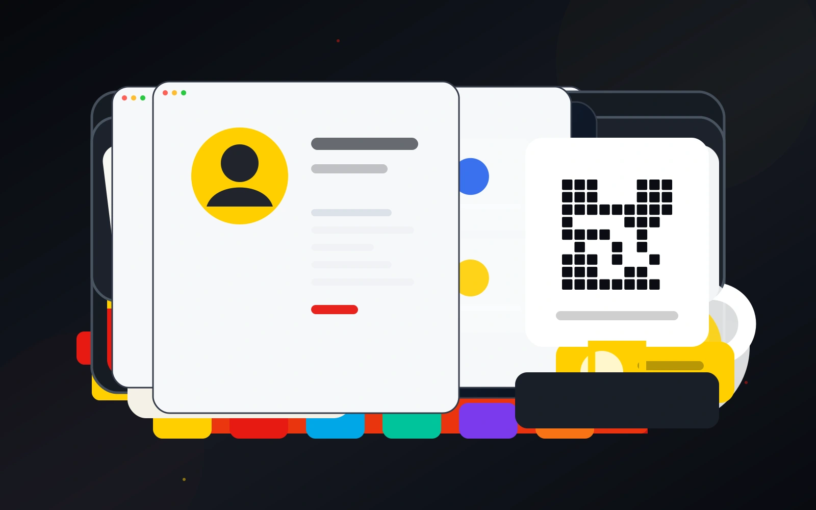 Currículum digital profesional con código QR